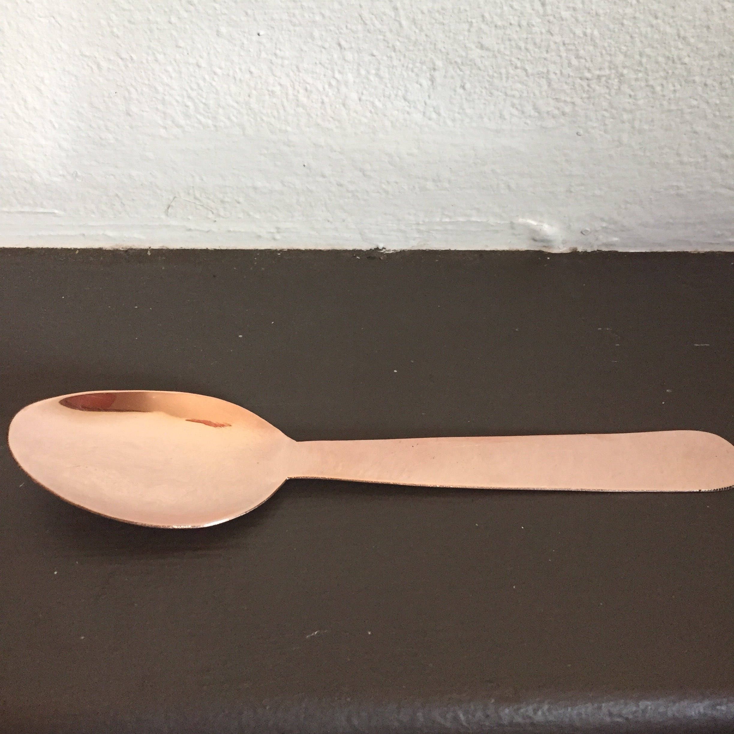 Pure copper spoon 9 3/4 length