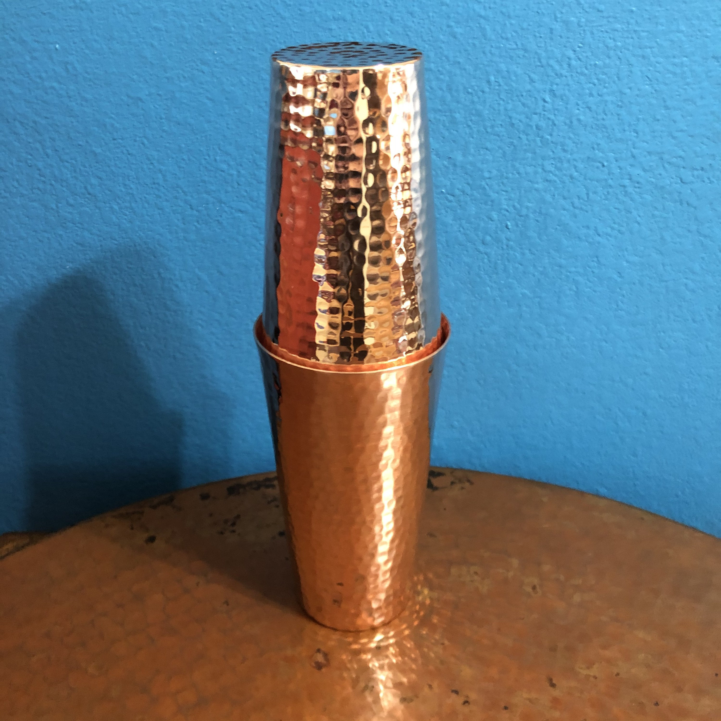 Cocktail Shakers - Weighted - 100% Solid Copper