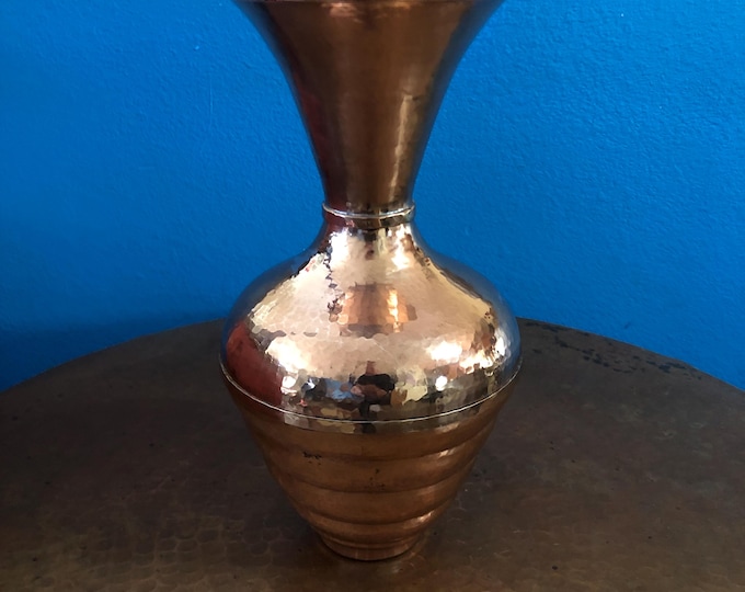 CLEARANCE Handcrafted Hammered Copper Flower Vase (B-stock)