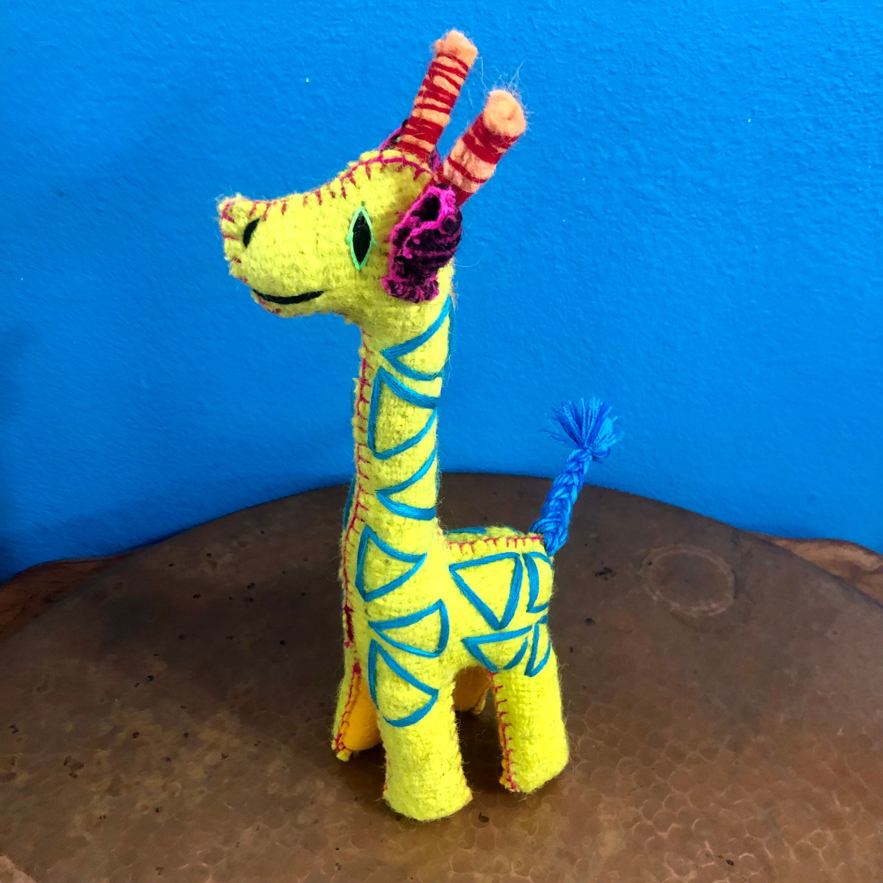 Hand Sewn Stuffed Animal Giraffe Plush Toy