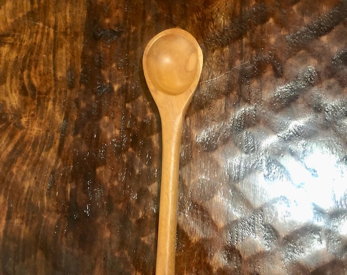 Hand Carved 7” Mesquite Serving Spoon from Guerrero, Mexico