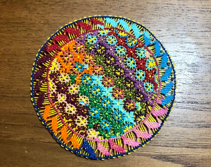 Ñandutí Lacework Art from Itauguá, Paraguay (4.5”)