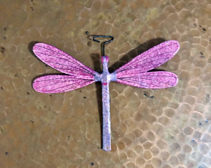 Handcrafted Paper Mache Dragonfly Ornament