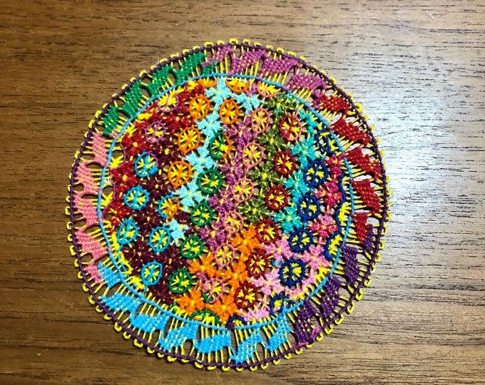 Ñandutí Lacework Art from Itauguá, Paraguay (4.5”)