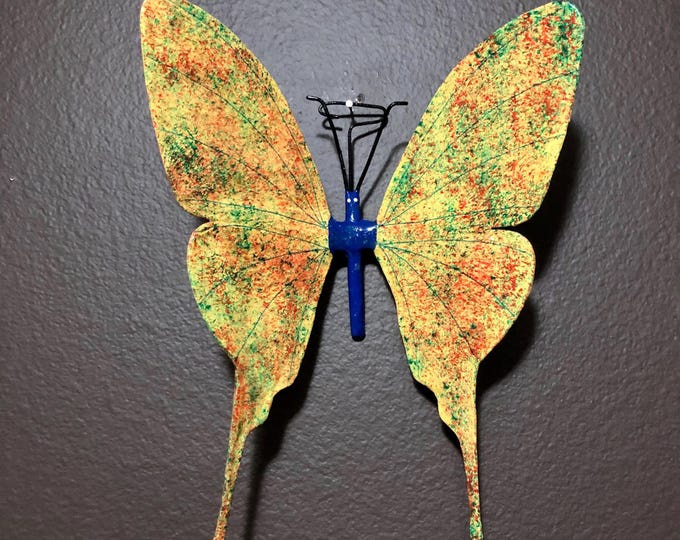 Large Paper Maché Butterfly Wall Ornament from Izamal, Yucatán, Mexico