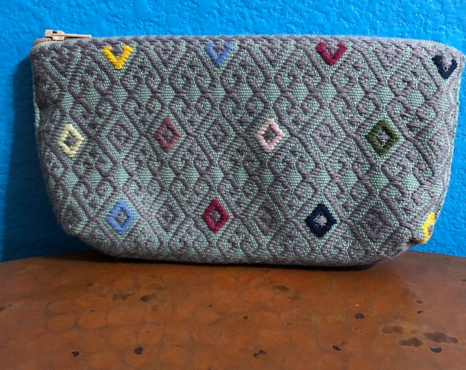 Handwoven Cotton Money Pouch from Larráinzar, Chiapas, Mexico - 7.25” x 3.75”