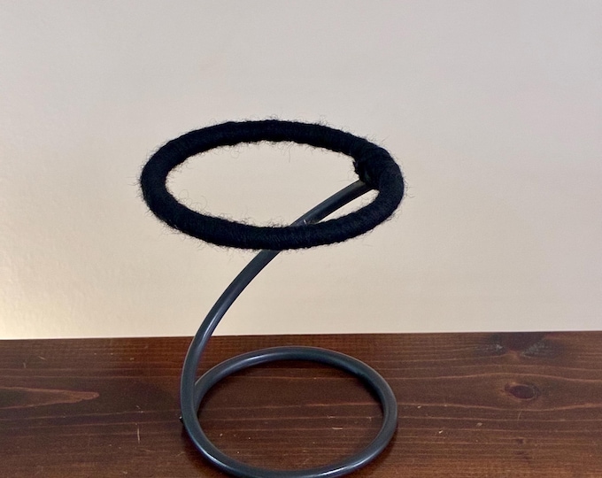 Iron Spiral Ceramic Pottery / Plant / Glass Art Display Stand with 4 1/4” Ring 5” Height