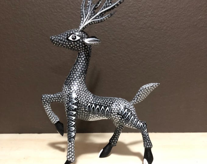 Handcrafted Alebrije Deer Woodcarving from Oaxaca, Mexico by Esperanza Martinez