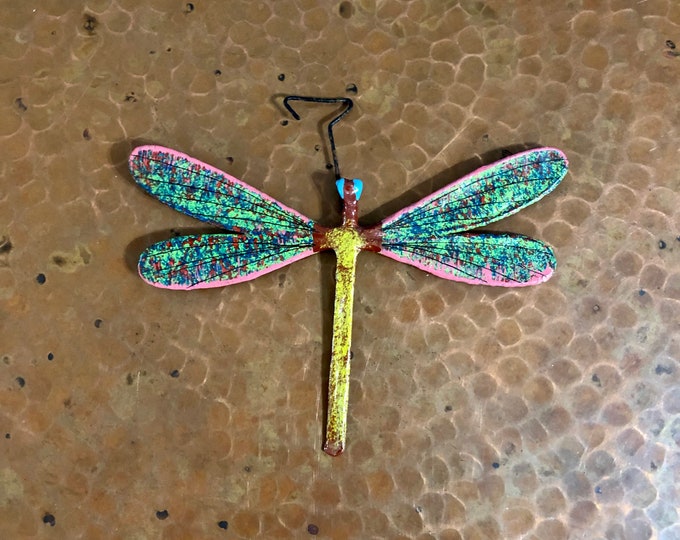 Handcrafted Paper Mache Dragonfly Ornament