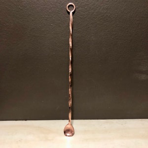 Pure copper cocktail spoon - 16”
