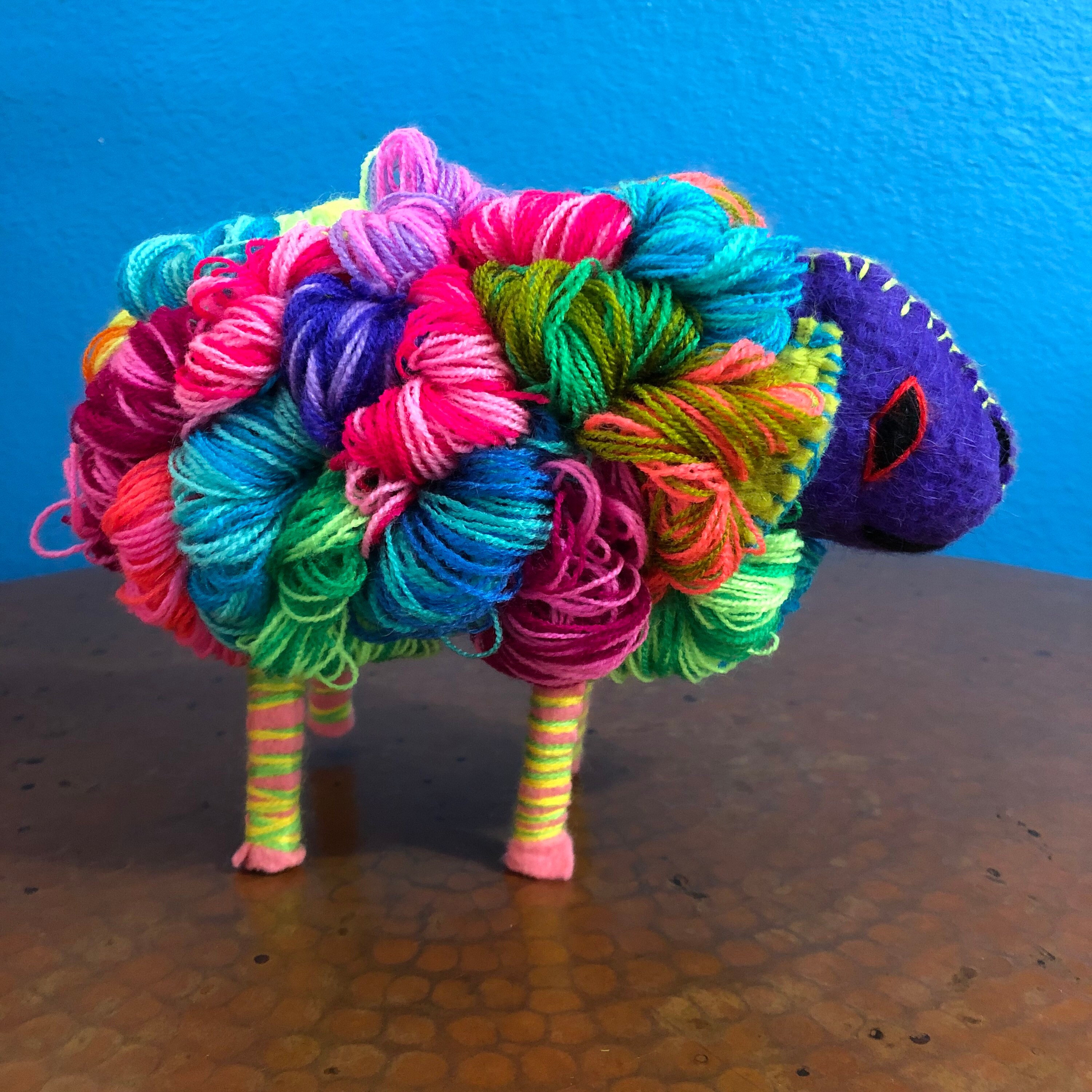 Hand Sewn Stuffed Animal Lamb Plush Toy