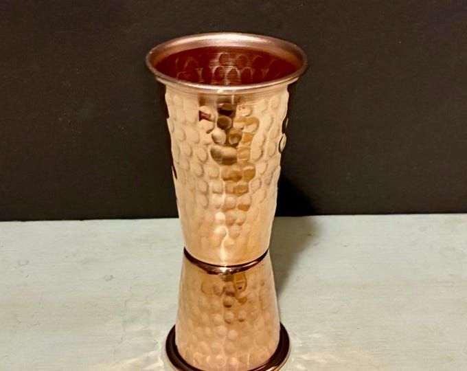 Pure Hammered Copper Jigger 1 oz/2 oz