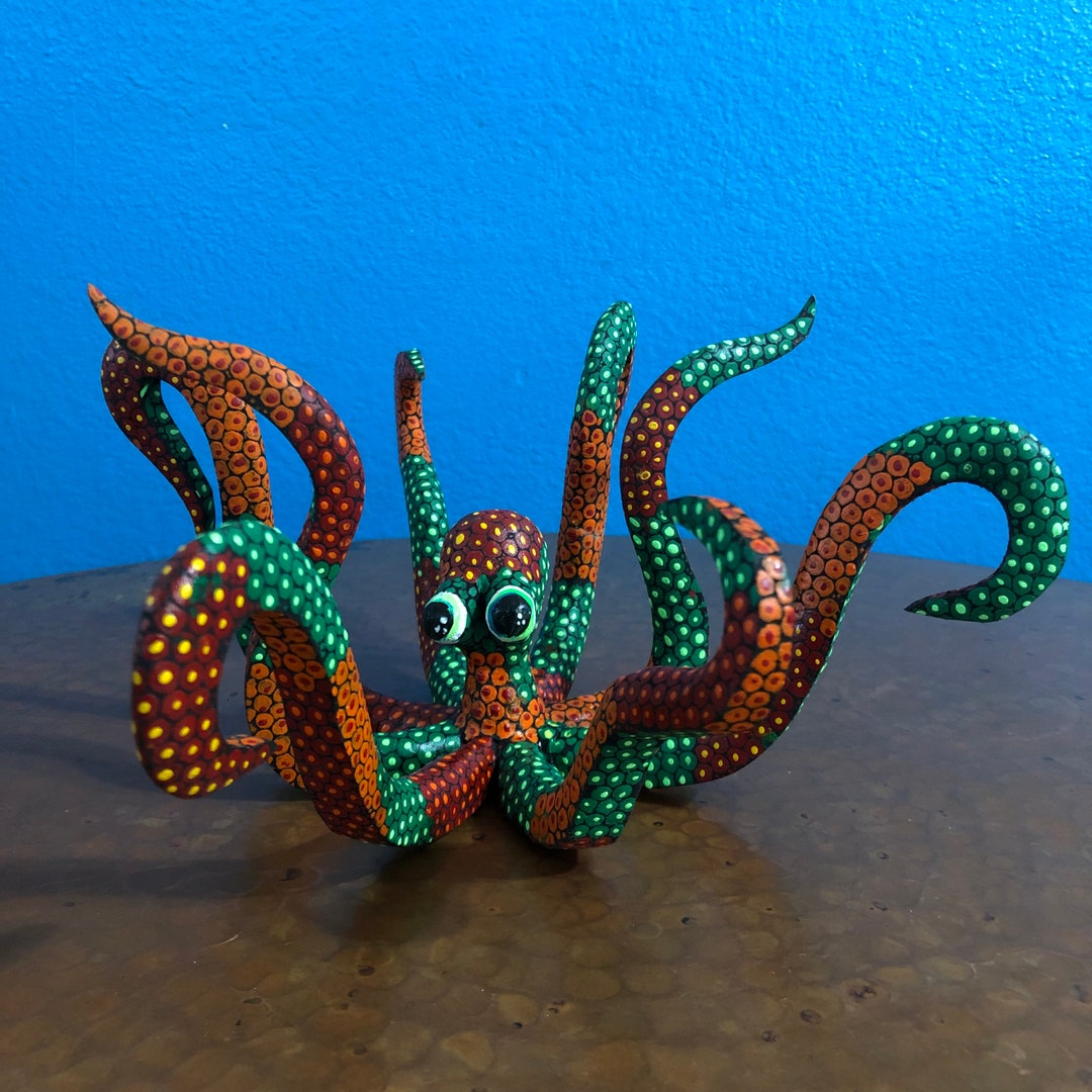 Alebrije Octopus Wood Carving by Esperanza Martinez From Etsy