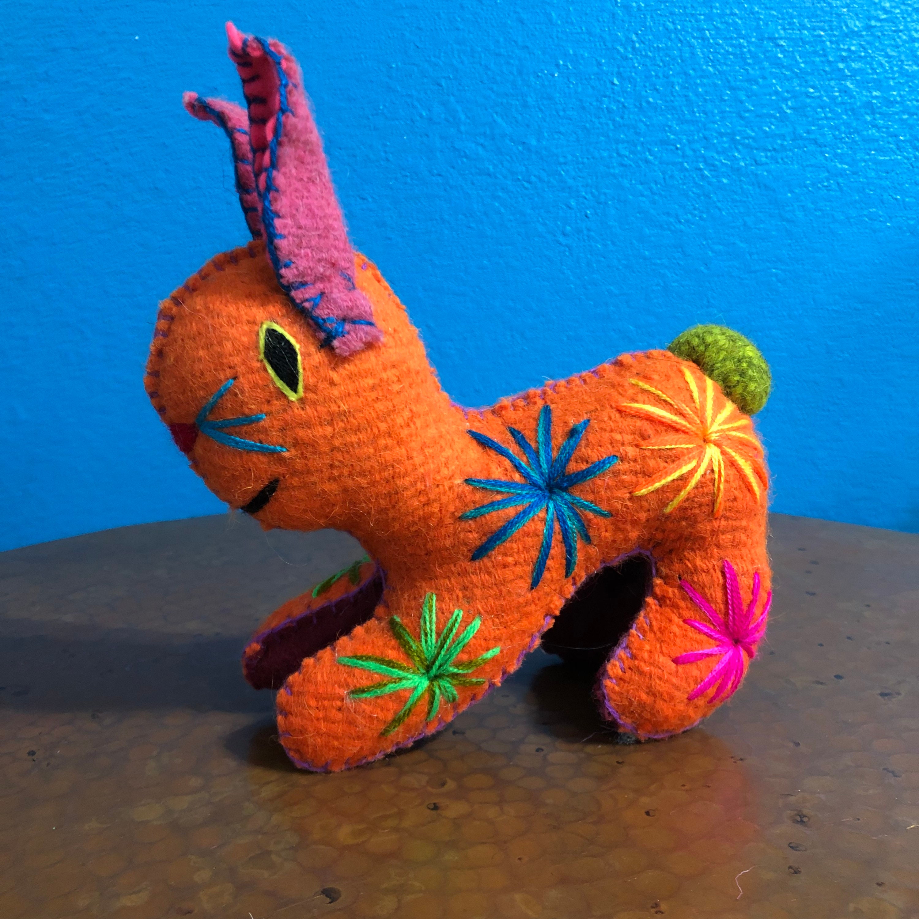 Hand Sewn Stuffed Animal Rabbit Plush Toy