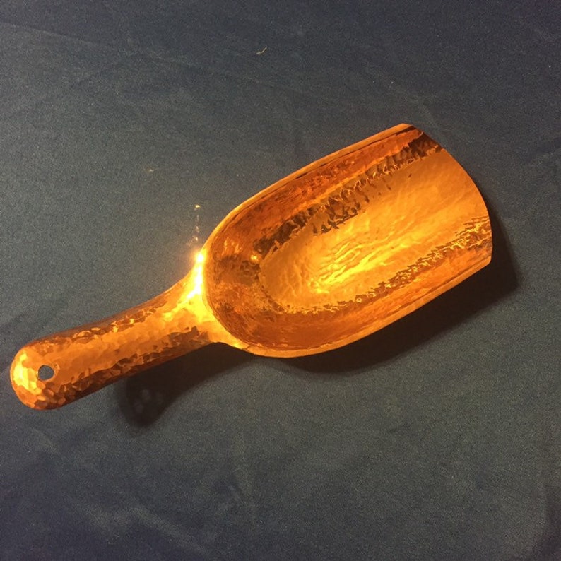 Hammered Copper Ice Scoop Etsy