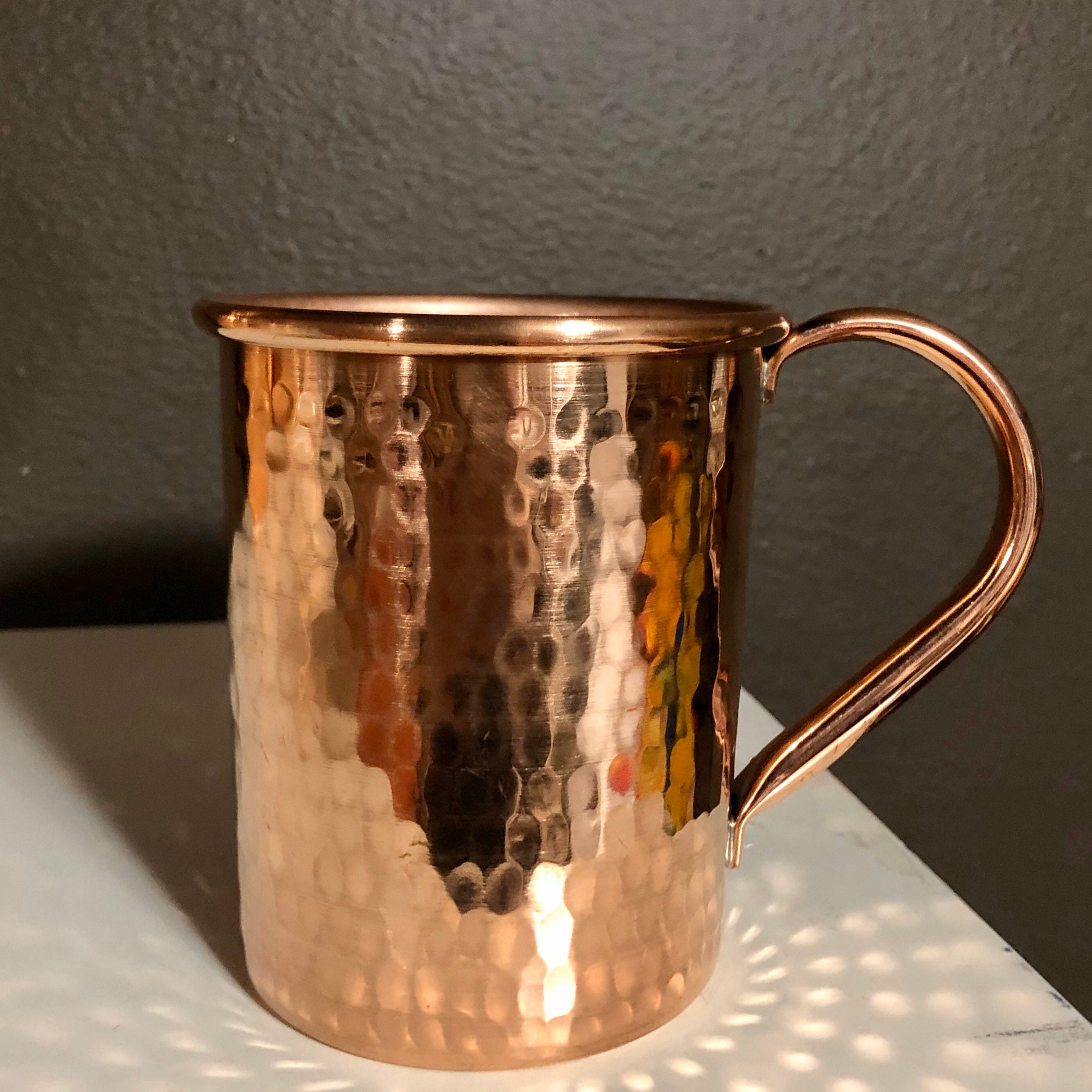 16oz Moscow Mule Hammered Copper Mug, tapered