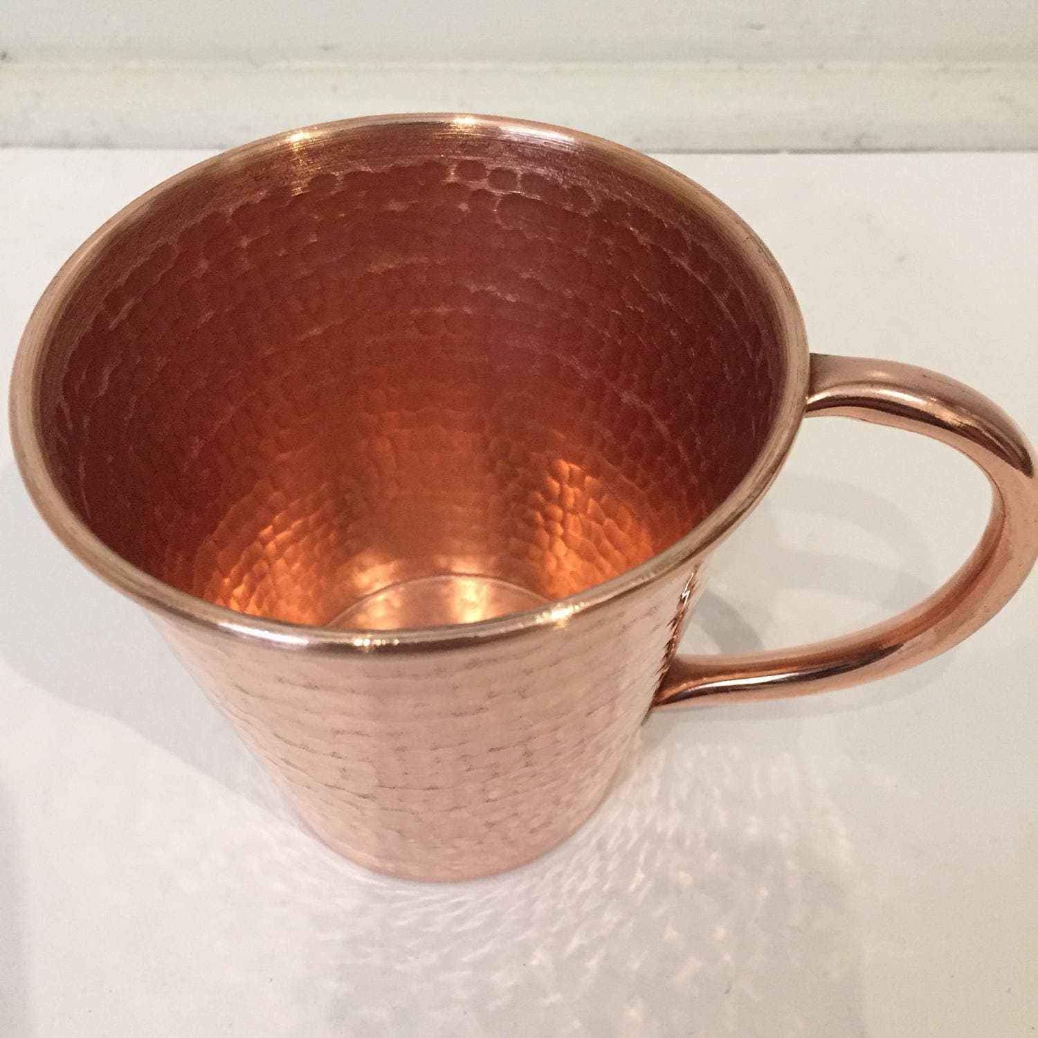 13oz Moscow Mule Hammered Copper Mug, tapered