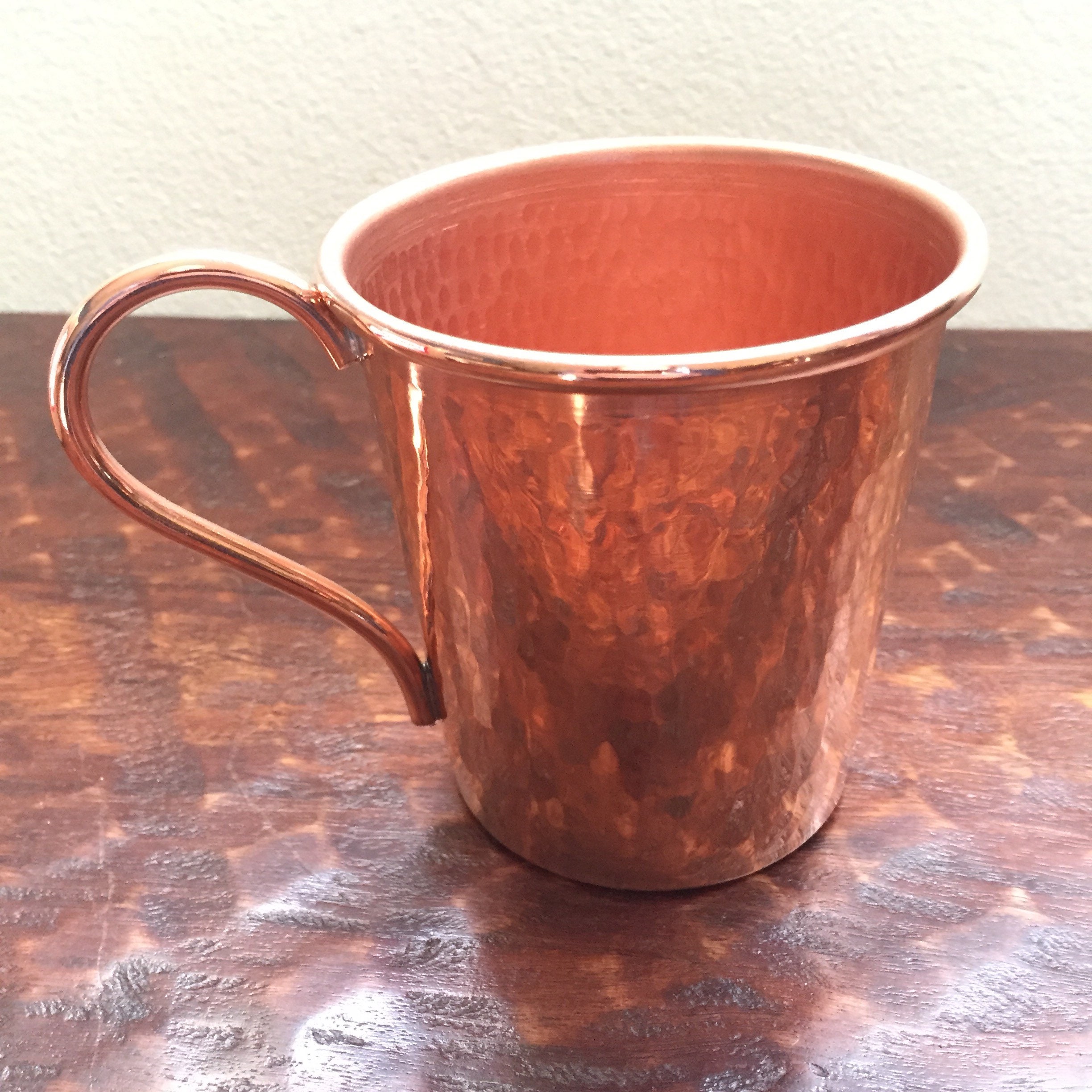 5oz Handcrafted Moscow Mule Pure Copper Hammered Tasting Mug