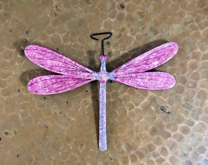 Handcrafted Paper Mache Dragonfly Ornament