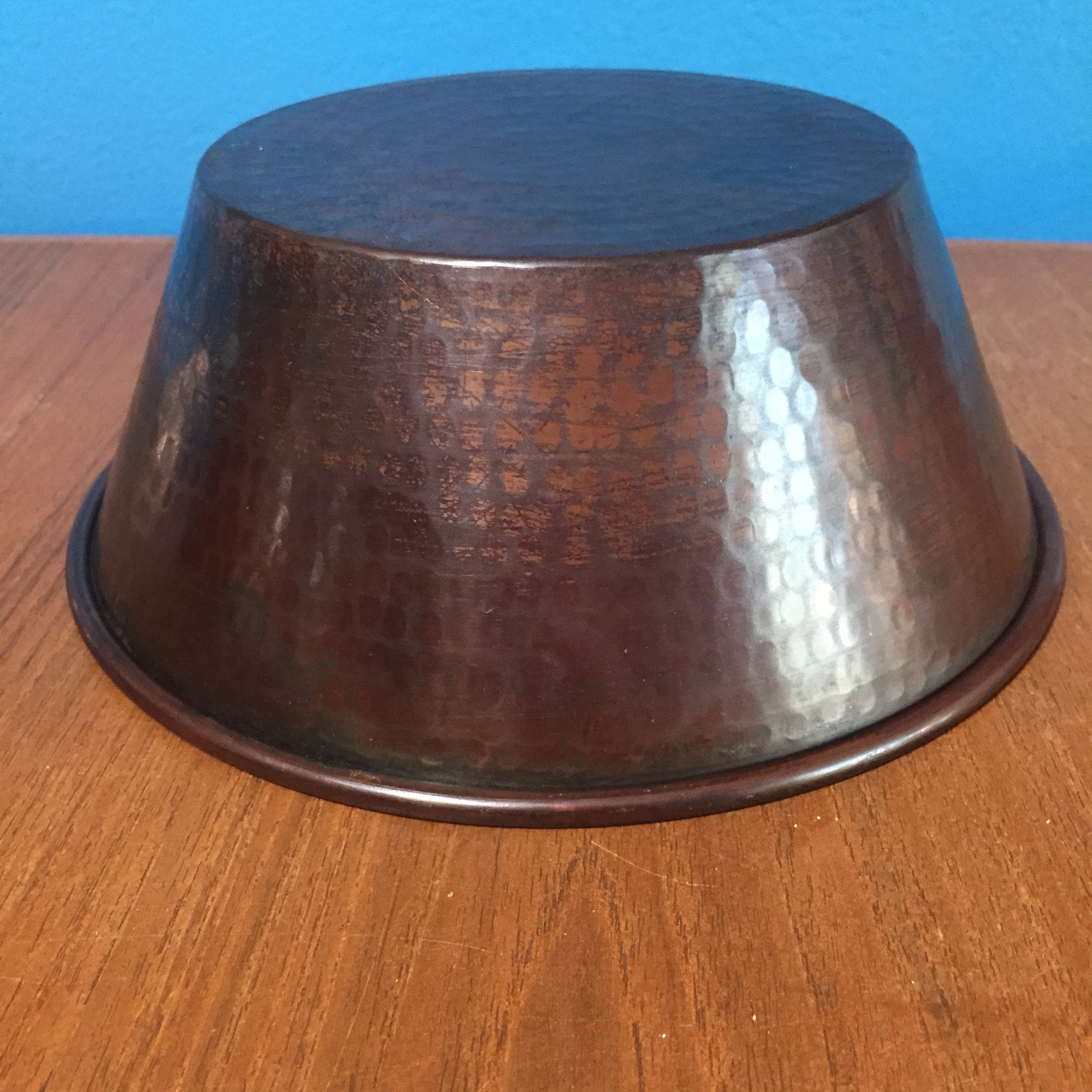 Pure Hammered Copper Pet Bowl