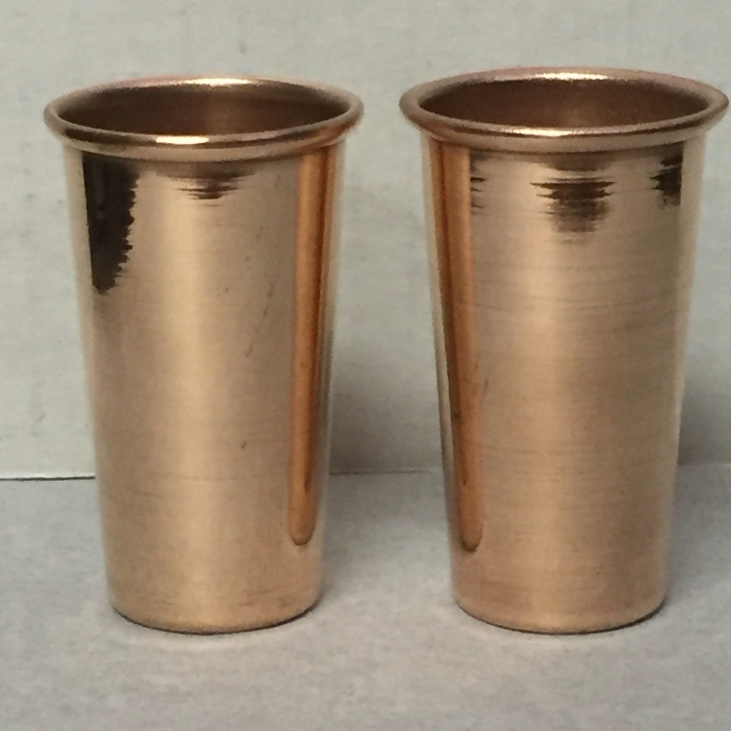 2pack 1.5oz Pure Copper Shot Glasses