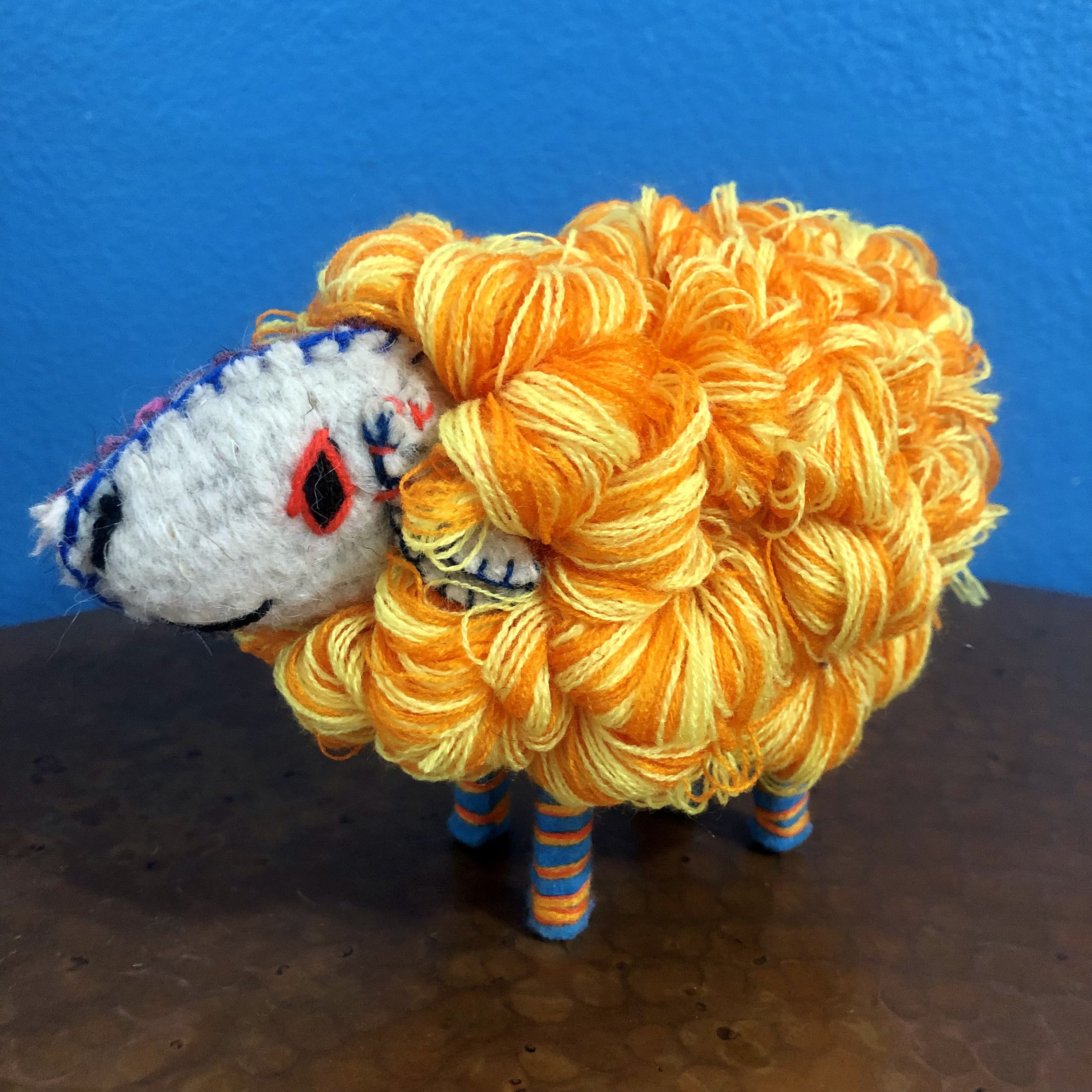 Hand Sewn Stuffed Animal Lamb Plush Toy