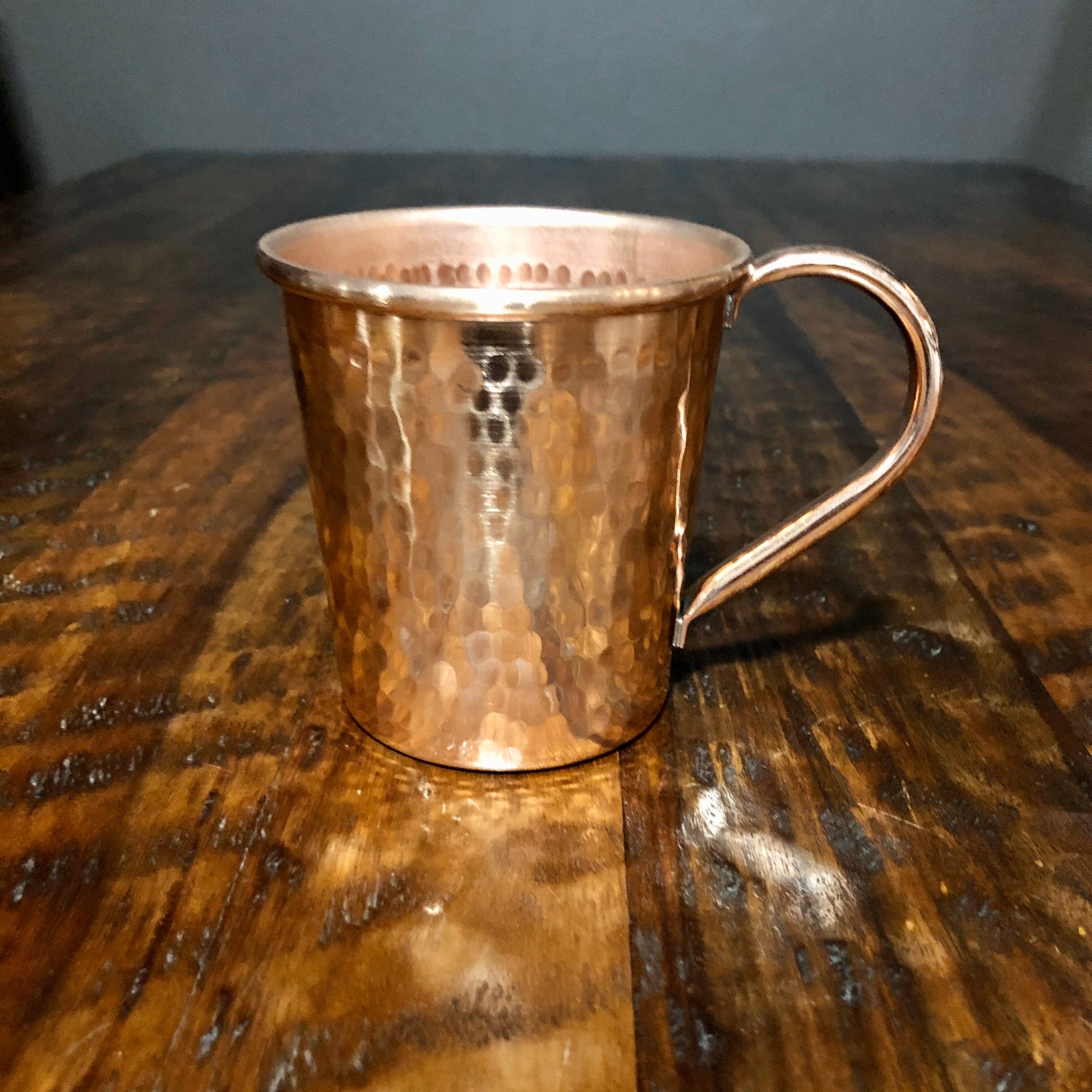 16oz Moscow Mule Hammered Copper Mug, tapered