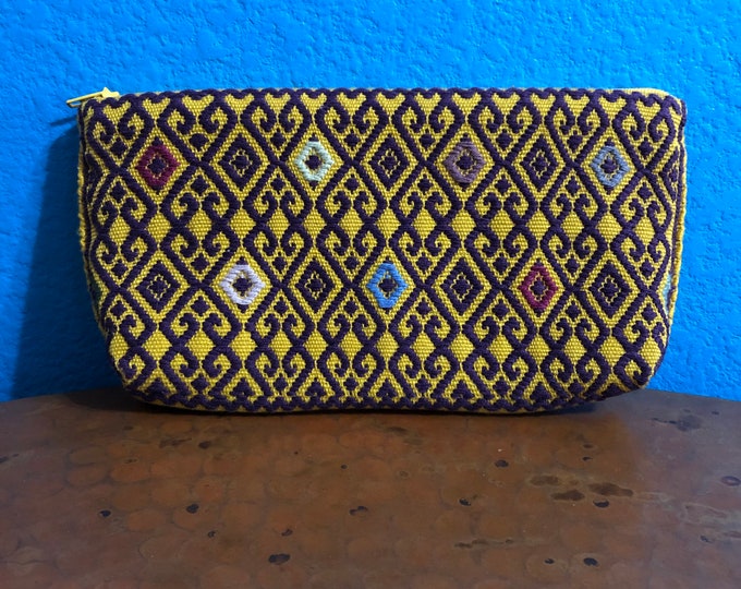 Handwoven Cotton Money Pouch from Larráinzar, Chiapas, Mexico - 7.25” x 3.75”