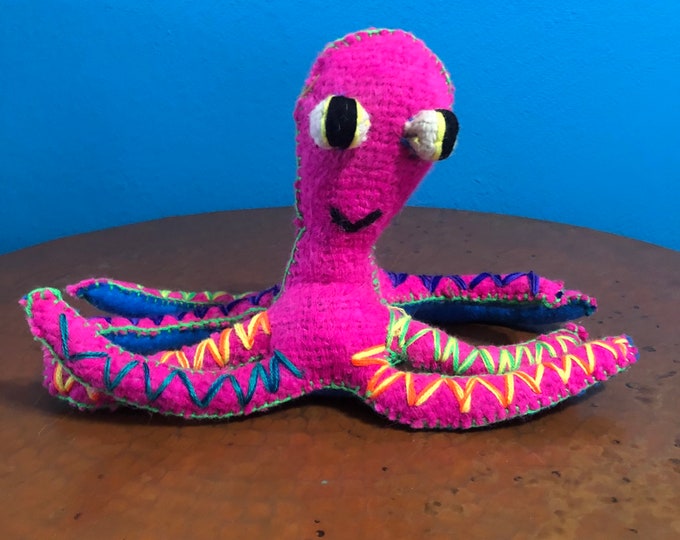 Hand Sewn Stuffed Animal Octopus Plush Toy