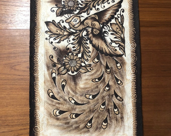 Handmade Amate Paper Wall Art from Mexico (15 1/2” x 23 1/4”)