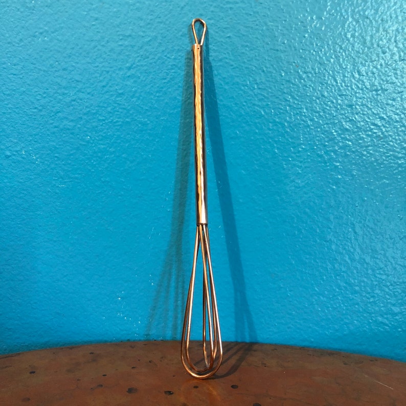 Handcrafted Pure Copper Mini Bar and Cocktail Whisk image 5
