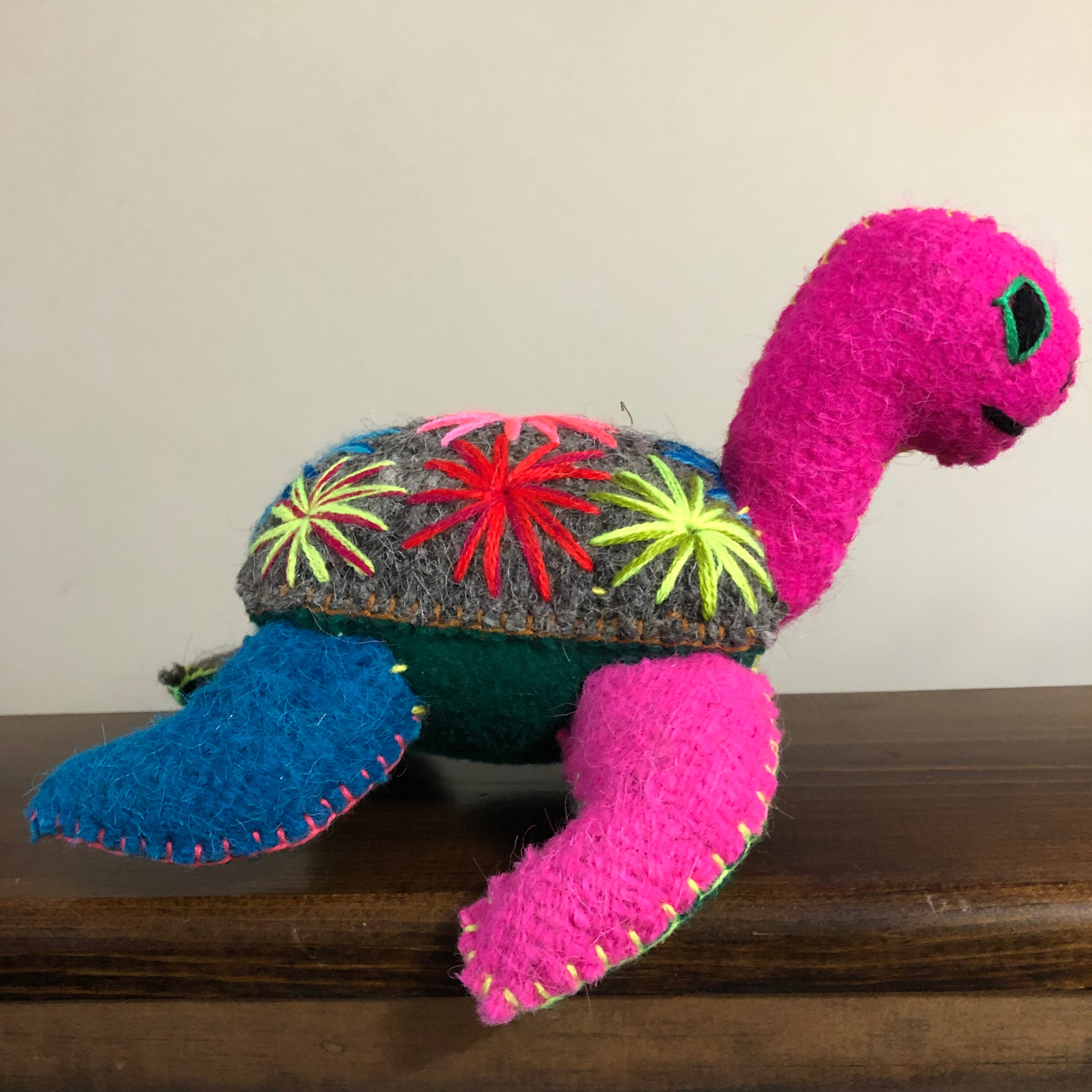 Hand Sewn Stuffed Animal Turtle Plush Toy