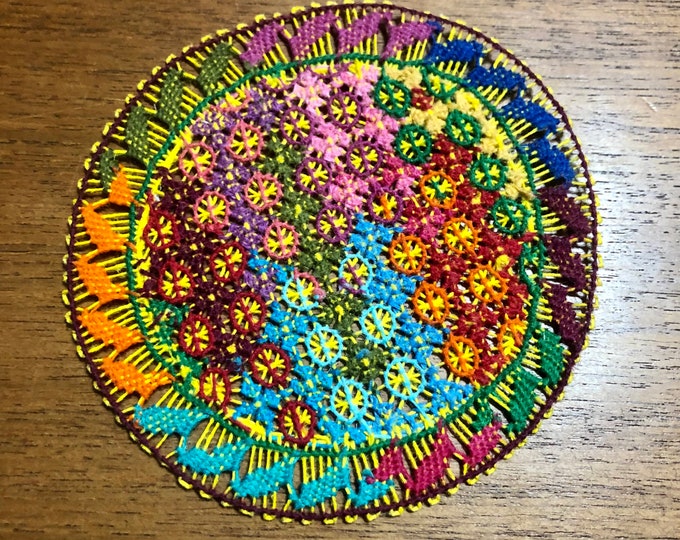 Ñandutí Lacework Art from Itauguá, Paraguay (4.5”)