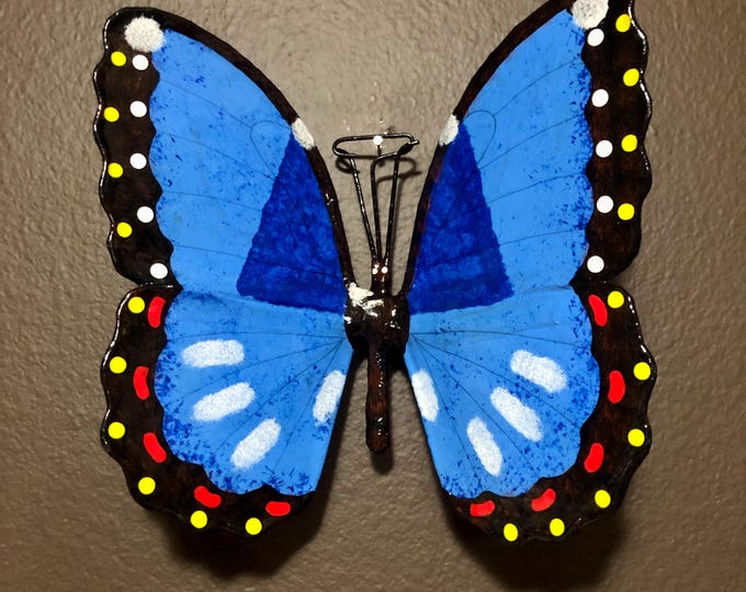 Large Paper Maché Butterfly Wall Ornament from Izamal, Yucatán, Mexico