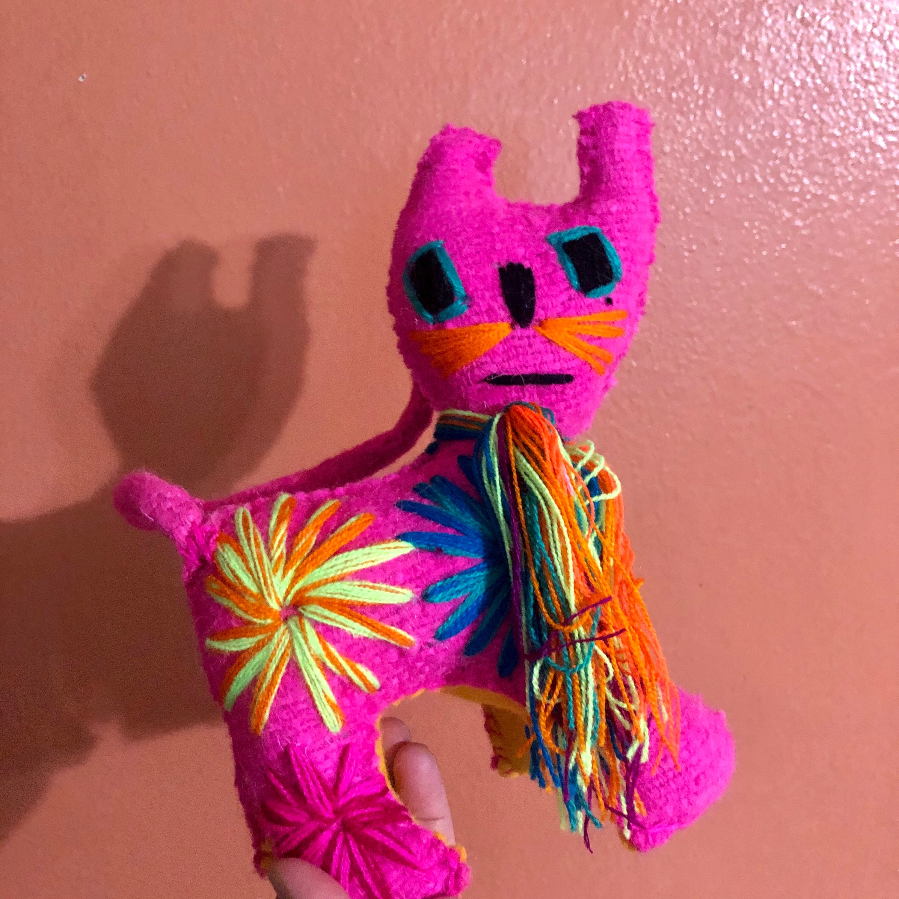 Hand Sewn Stuffed Animal Cat Plush Toy