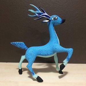 Handcrafted Alebrije Deer Woodcarving from Oaxaca, Mexico by Esperanza Martinez