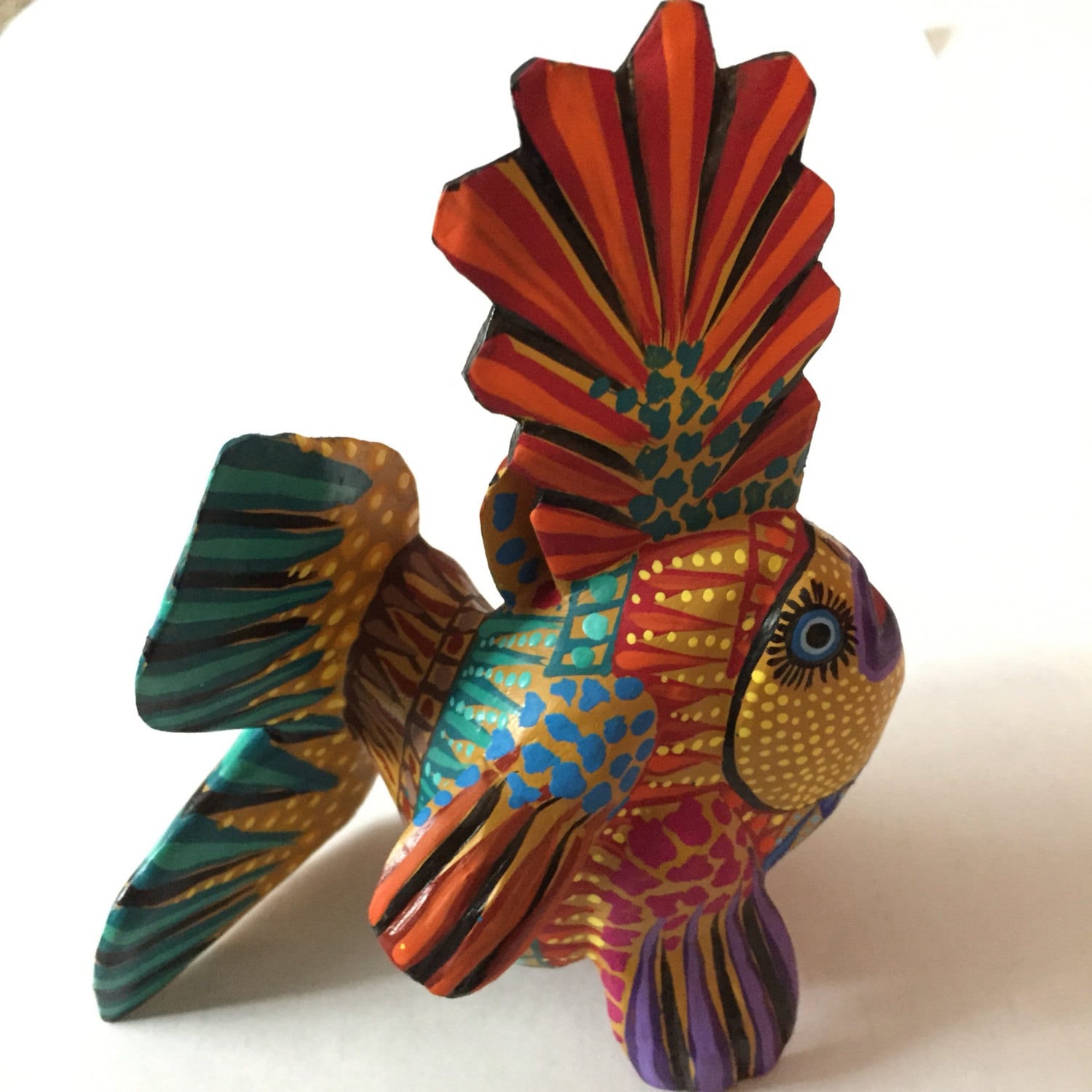 Alebrije Fish by Zeny Fuentes turqoise tail