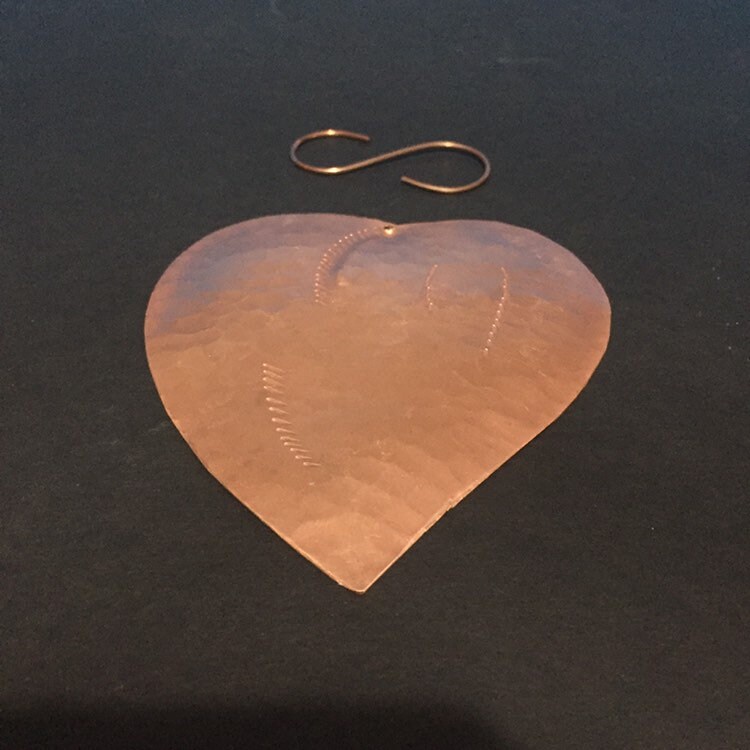 Copper Heart Ornament