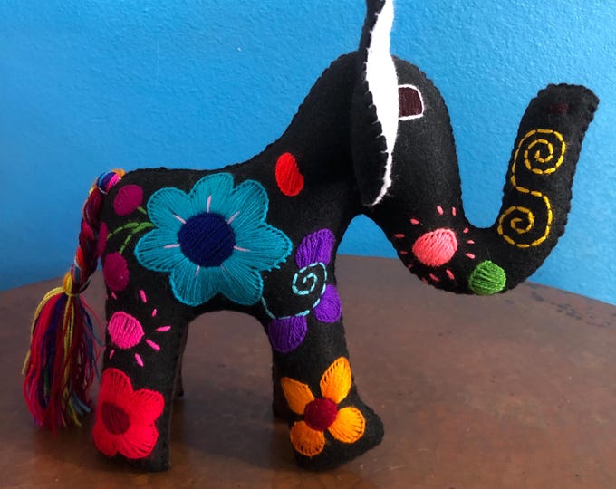 Hand Sewn Stuffed Animal Elephant Plush Toy