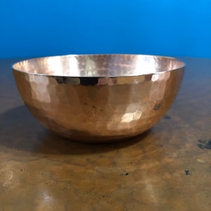 Handcrafted 4” Hammered Copper Bowl
