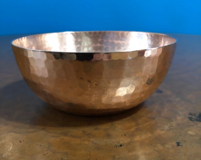 Handcrafted 4” Hammered Copper Bowl