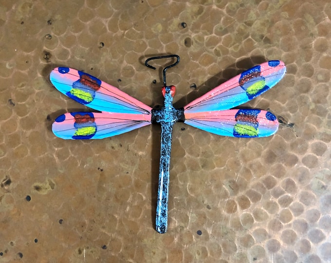 Handcrafted Paper Mache Dragonfly Ornament