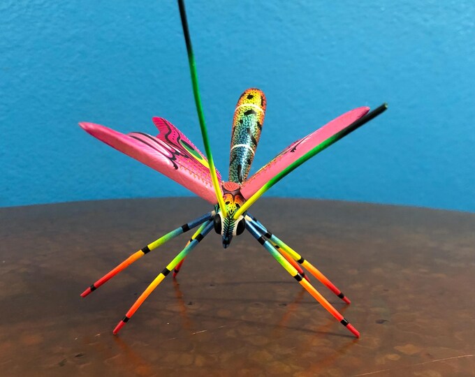 Alebrije Butterfly Handcrafted Wood Carving by Zeny Fuentes & Reyna Piña from Oaxaca, Mexico.