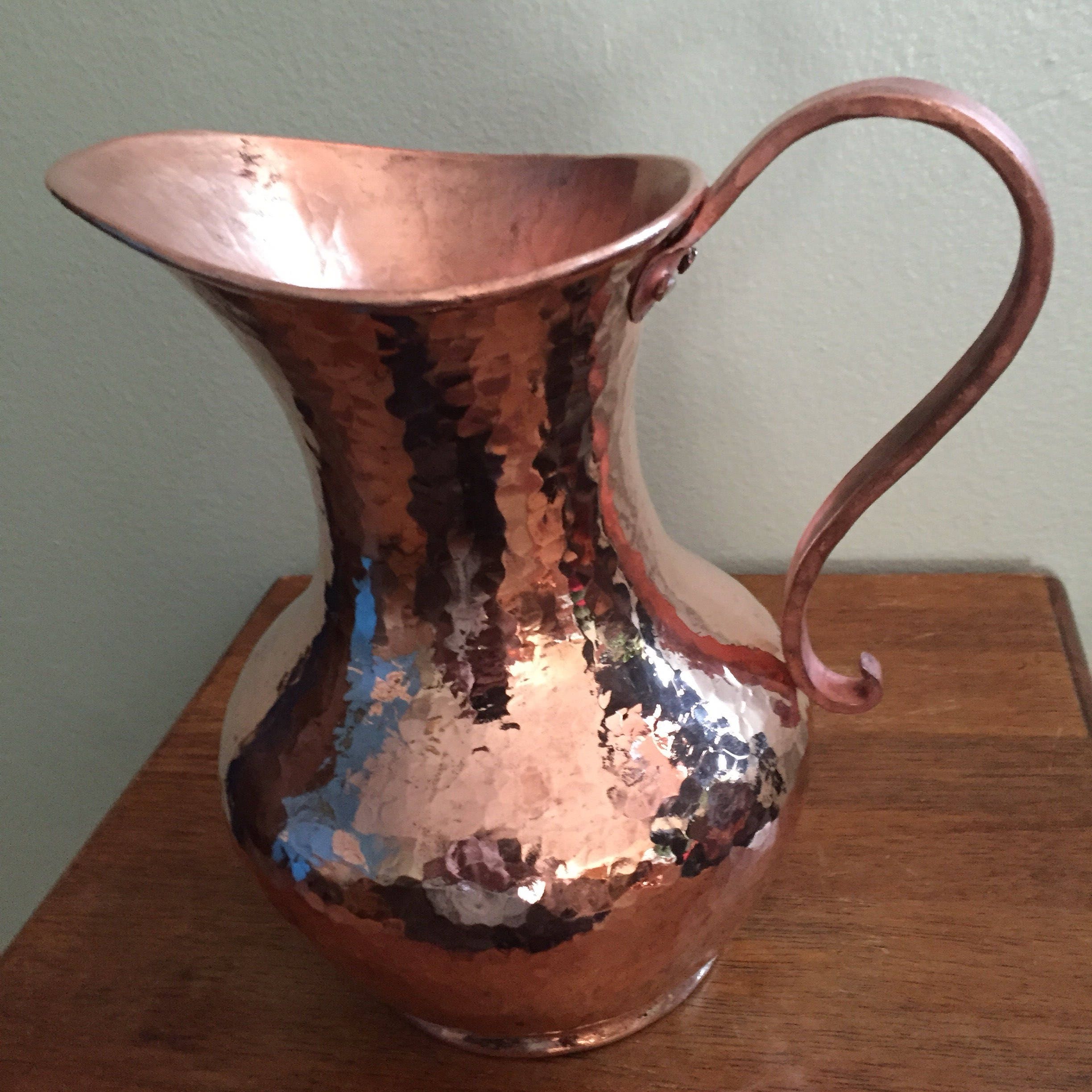 Hammered Copper Pitcher 1.5 Liters, 100 pure copper