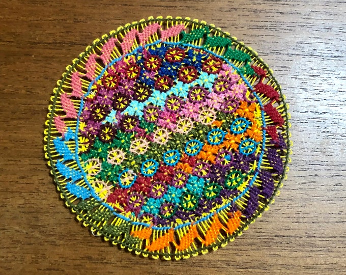 Ñandutí Lacework Art from Itauguá, Paraguay (4.5”)