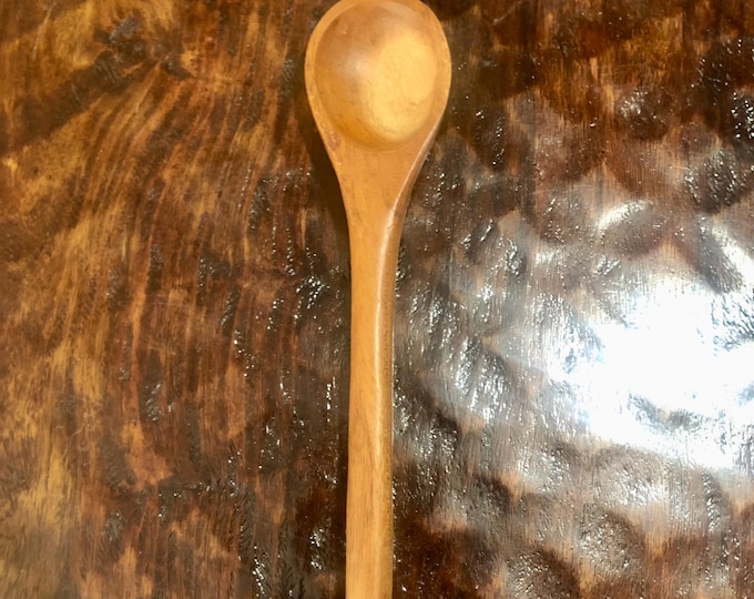 Hand Carved 7” Mesquite Serving Spoon from Guerrero, Mexico