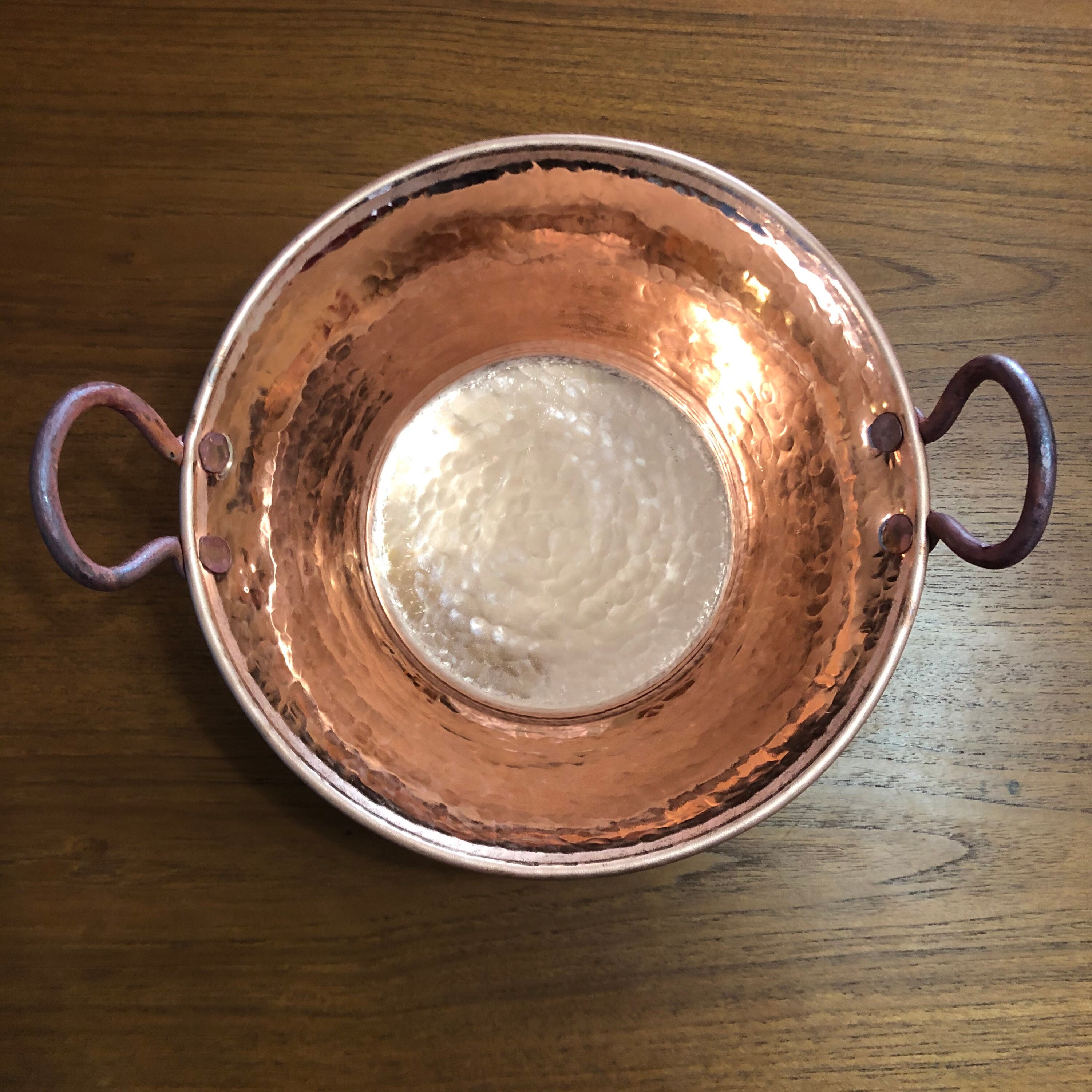 10” Hammered Pure Copper Jam Pan