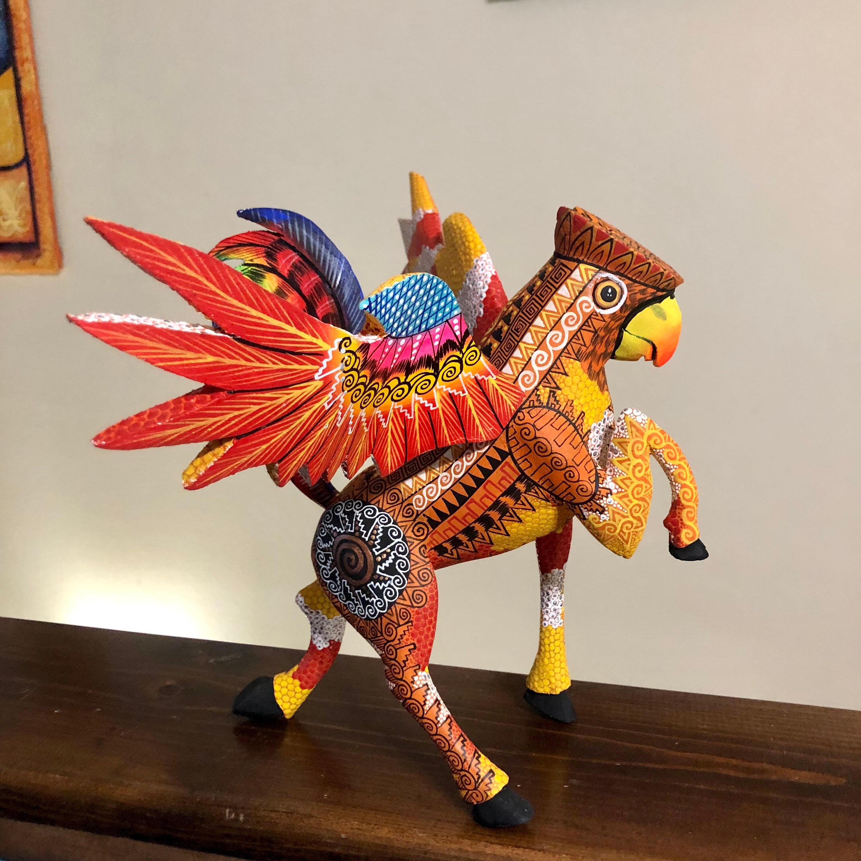 Alebrije Spirit Animal Wood Carving by Esperanza Martinez from Oaxaca
