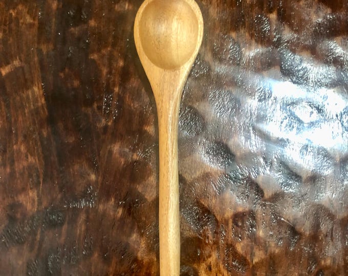 Hand Carved 7” Mesquite Serving Spoon from Guerrero, Mexico