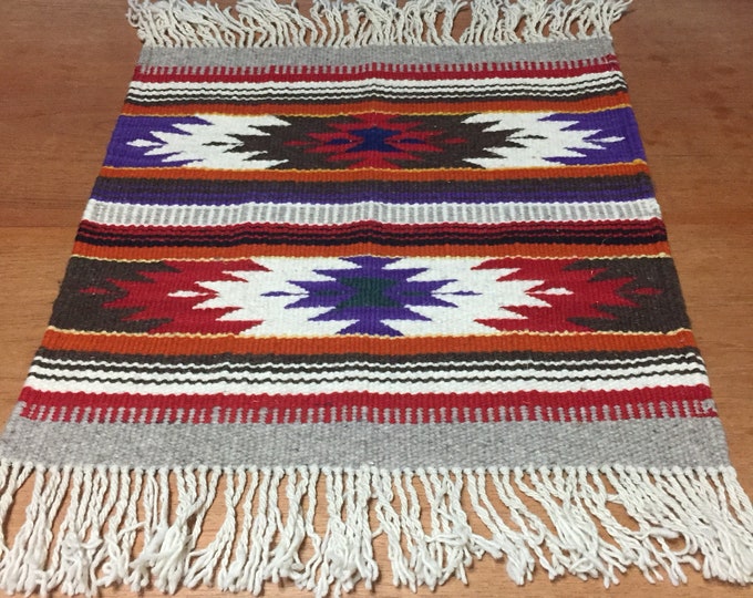 Purépecha hand woven wool table centerpiece